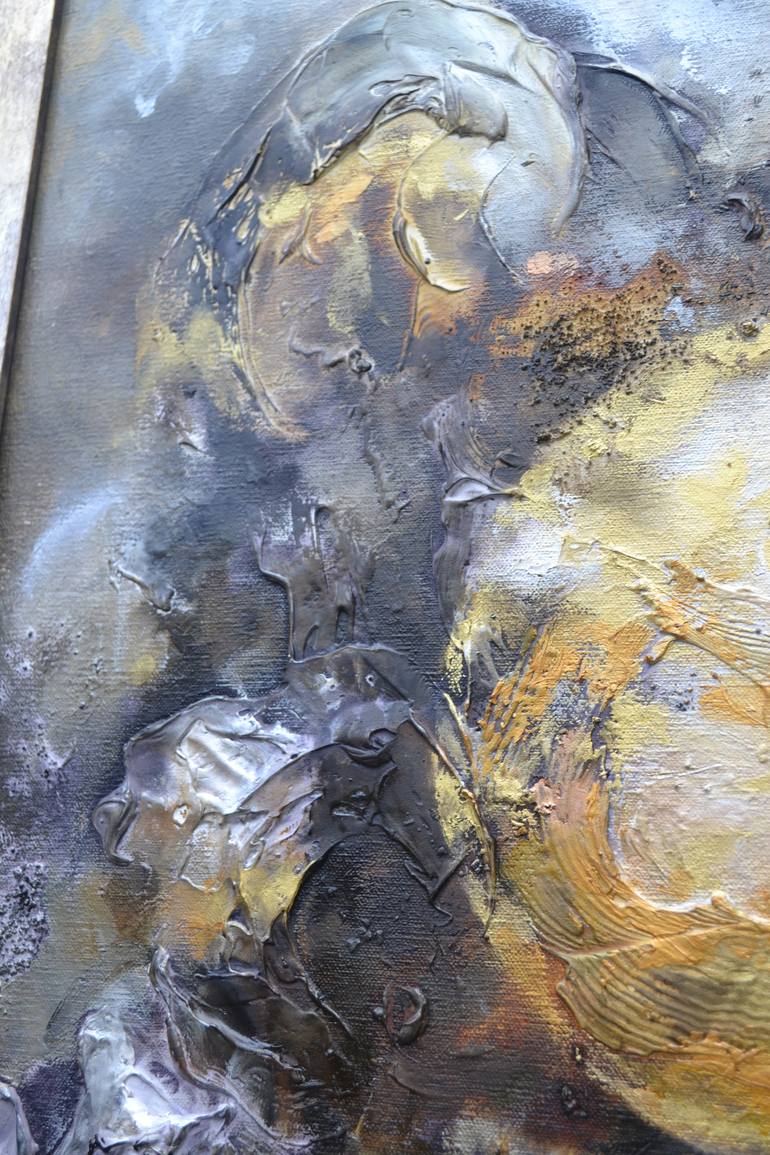 Original Abstract Outer Space Painting by Teodora Prodanova