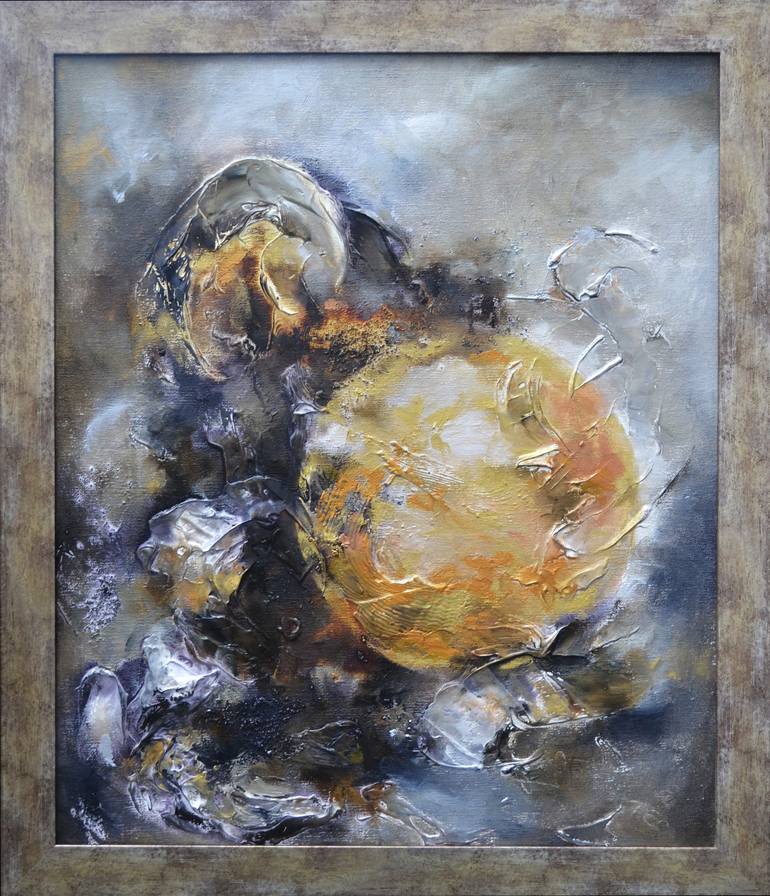 Original Abstract Outer Space Painting by Teodora Prodanova