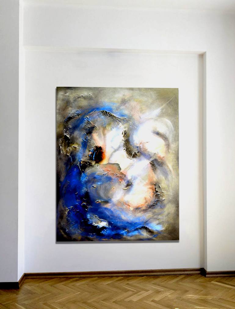 Original Abstract Expressionism Abstract Painting by Teodora Prodanova