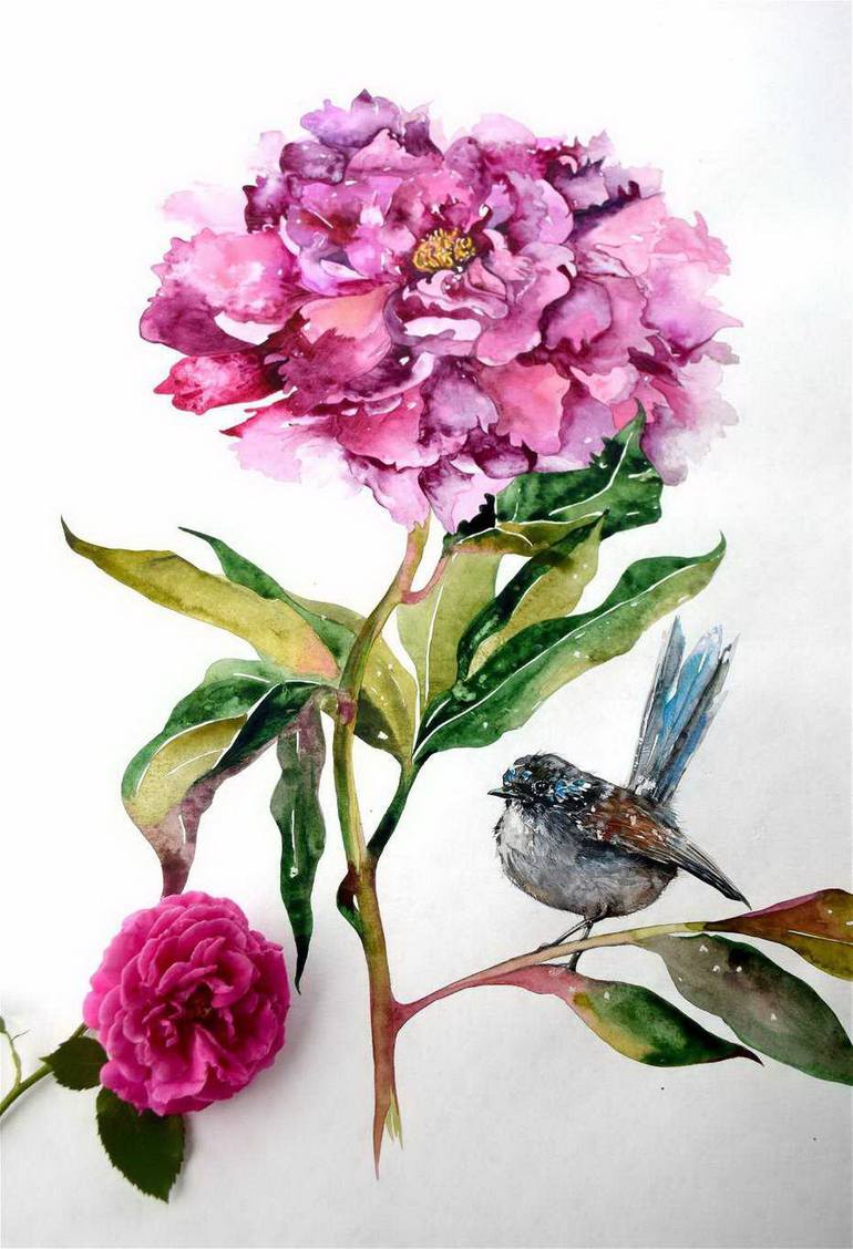 Original Realism Floral Painting by Iulia Hognogi