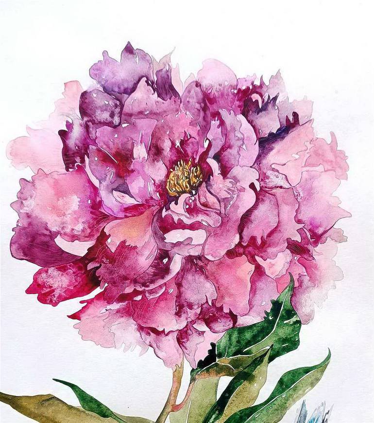 Original Realism Floral Painting by Iulia Hognogi