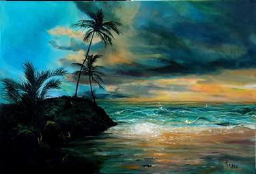 Original Fine Art Seascape Painting by Stephanie Pyren