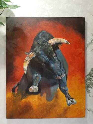 Saatchi Art Artist Olga Zueva; Paintings, “Bullfighting” #art