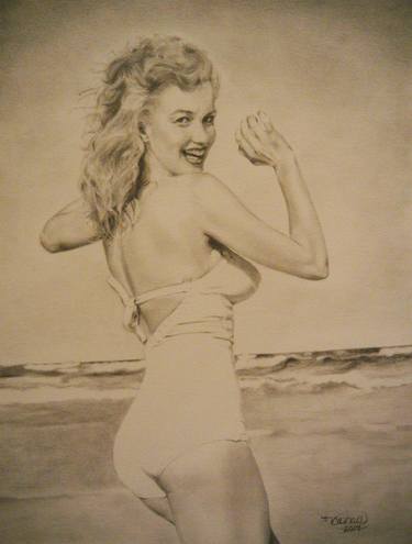 Original Realism Celebrity Drawing by Michelle Cashatt