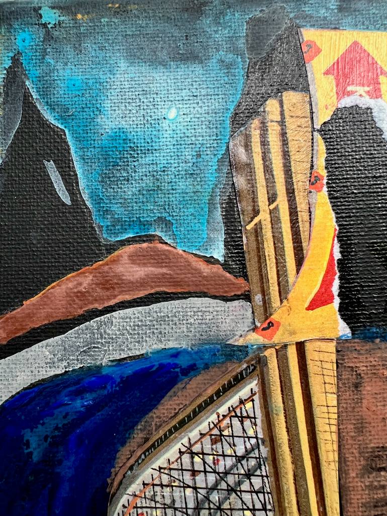 Original Abstract Water Collage by Steven Tannenbaum