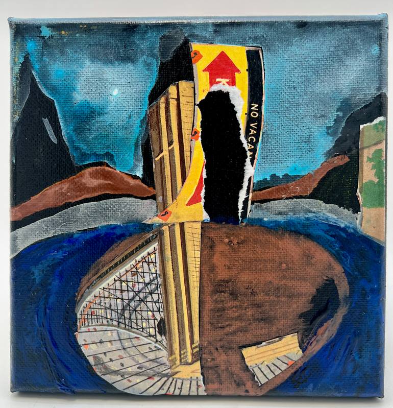Original Abstract Water Collage by Steven Tannenbaum
