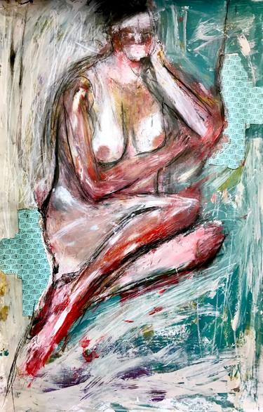 Print of Expressionism Nude Collage by Steven Tannenbaum