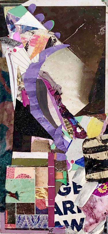 Original Abstract Expressionism Abstract Collage by Steven Tannenbaum