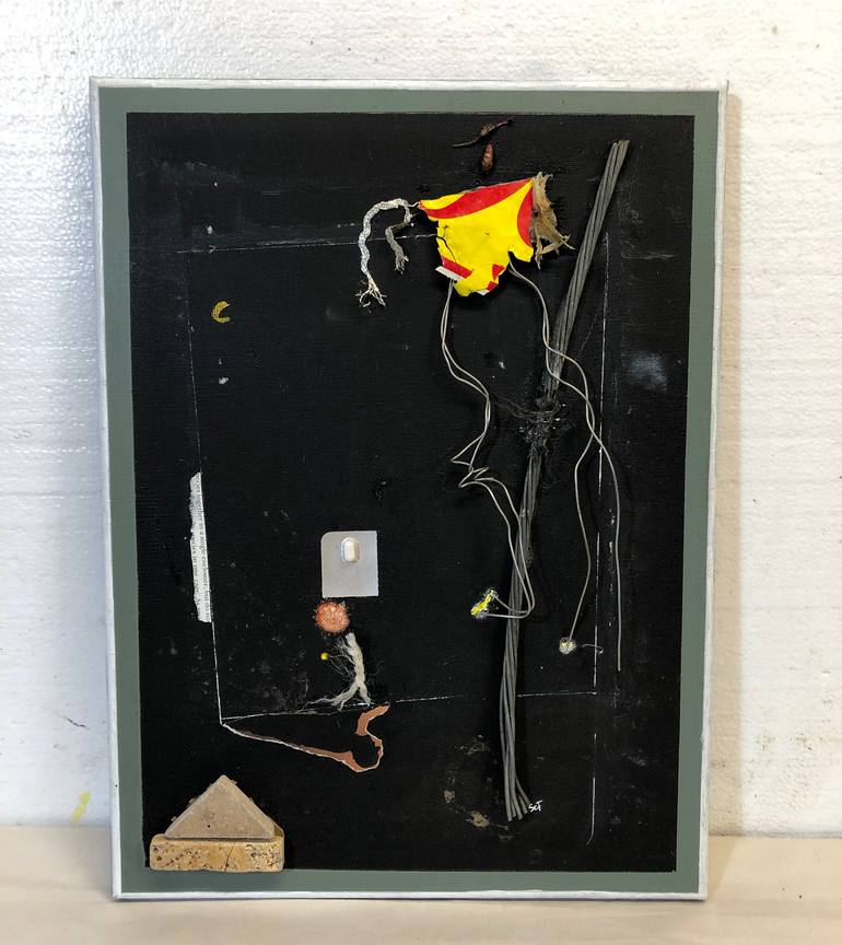 Original Abstract Mortality Collage by Steven Tannenbaum