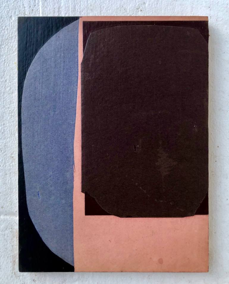 Original Minimalism Abstract Collage by Steven Tannenbaum