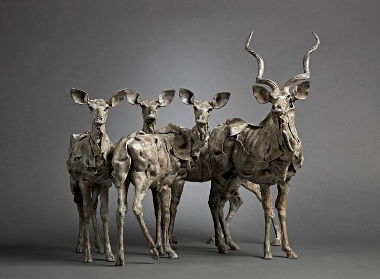 Original Documentary Animal Sculpture by Fred Gordon