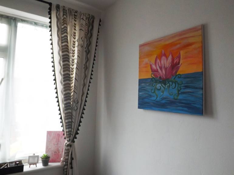 Original Conceptual Floral Painting by Amber Reed