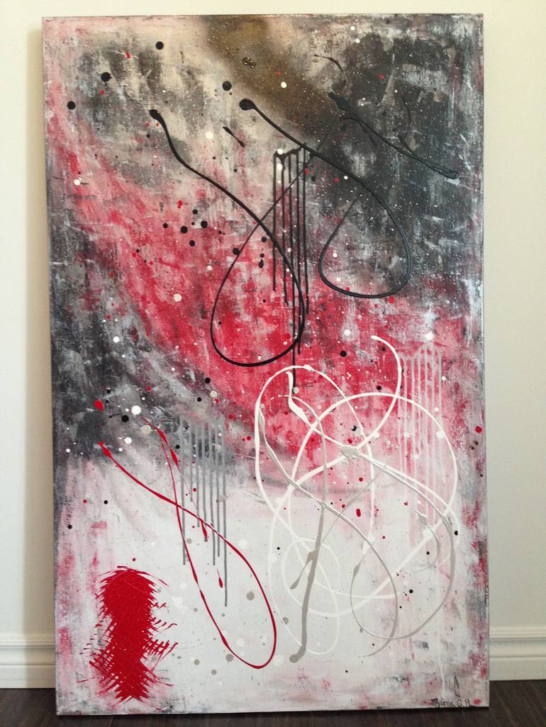 Original Abstract Expressionism Abstract Painting by Mylene Gagnon-Rouillard