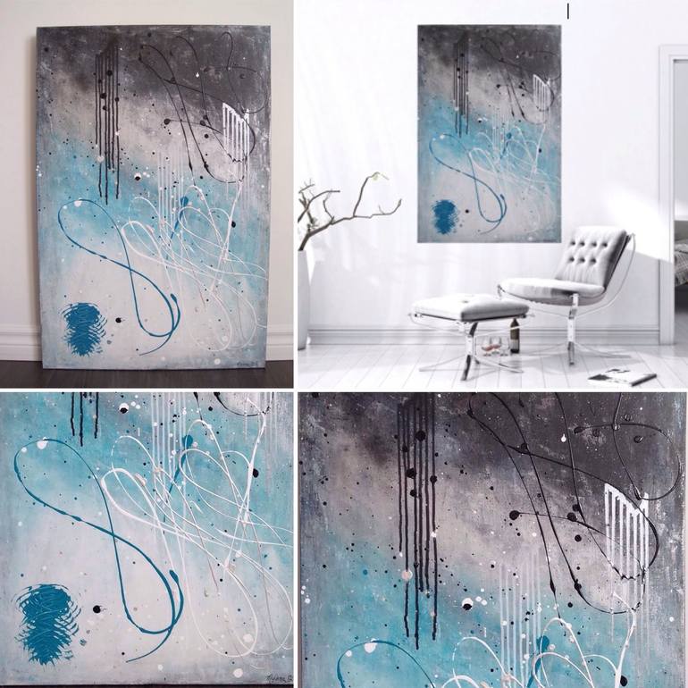 Original Abstract Expressionism Abstract Painting by Mylene Gagnon-Rouillard