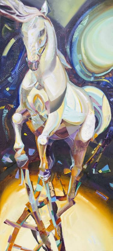 Print of Expressionism Horse Paintings by Andriy Kopchak