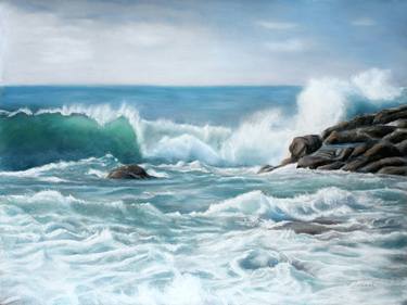 Print of Realism Seascape Paintings by Lori Jeremiah