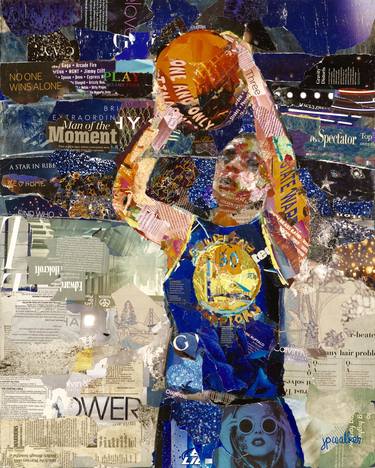 Original Expressionism Sports Collage by Jamie Pavlich-Walker