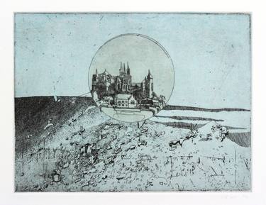 Lunar Peaks Etching- Limited Edition 5 of 6 thumb