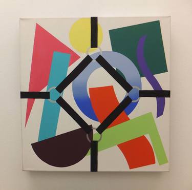 Original Pop Art Abstract Paintings by Walter Fydryck