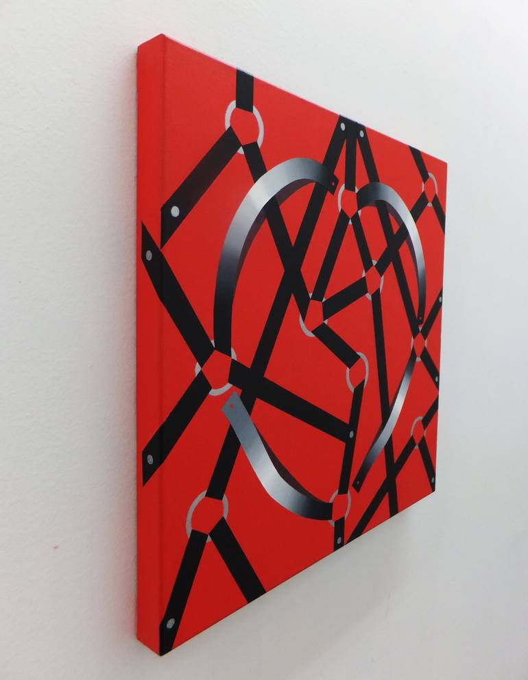 Original Conceptual Geometric Painting by Walter Fydryck