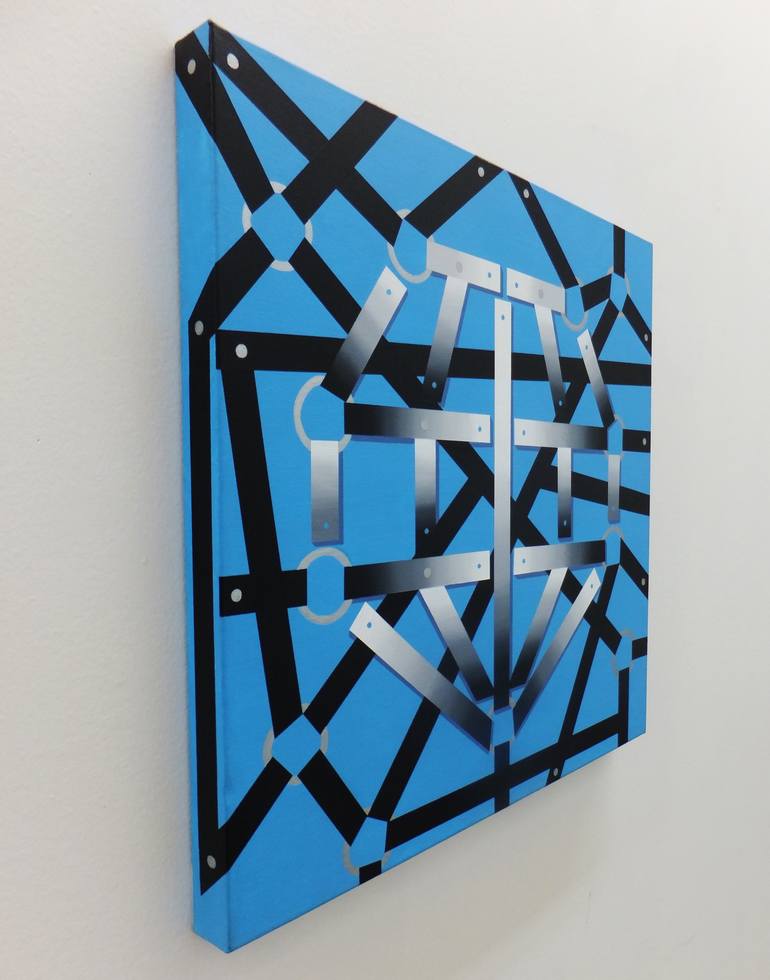 Original Conceptual Geometric Painting by Walter Fydryck