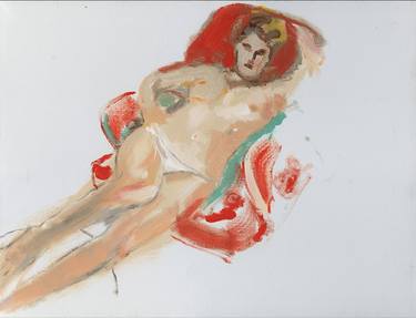 Original Contemporary Nude Painting by Colleen Ross