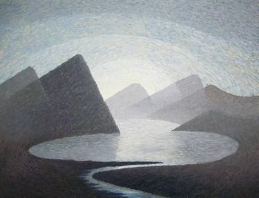 Print of Cubism Landscape Paintings by Jacques Potgieter