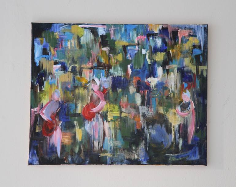 Original Abstract Expressionism Abstract Painting by Baira Dyakieva