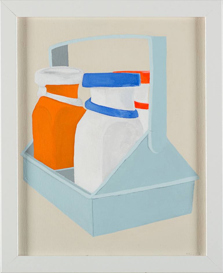 Fisher-Price Milk Bottles 2 Painting by Erica Hauser | Saatchi Art