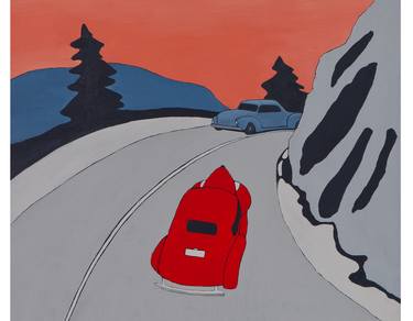 Print of Automobile Paintings by Erica Hauser