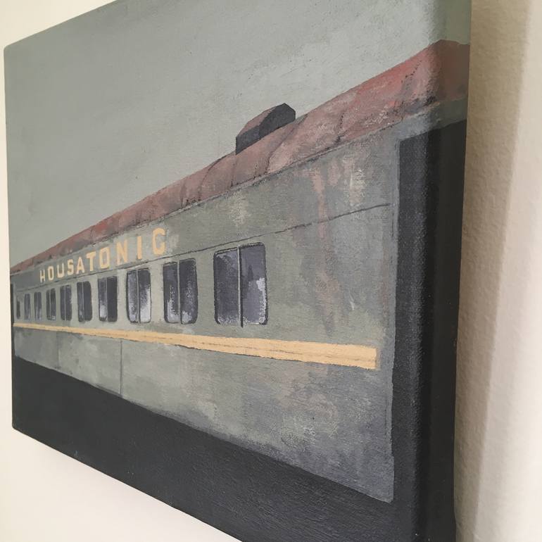 Original Train Painting by Erica Hauser