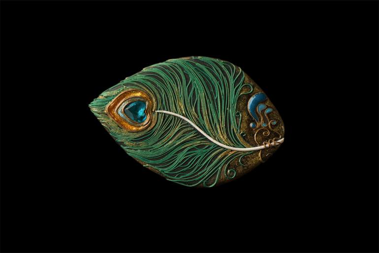 Original Art Deco Abstract Sculpture by Olga Akulinina