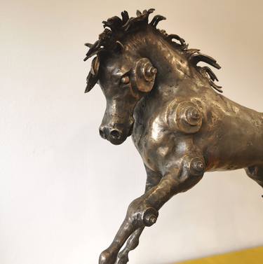 Saatchi Art Artist Frederick Sturm; Sculpture, “Arab stallion in motion” #art