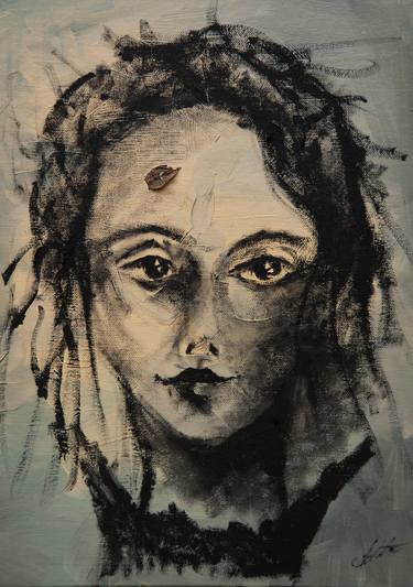 Print of Expressionism Portrait Paintings by Agnieszka Dolata