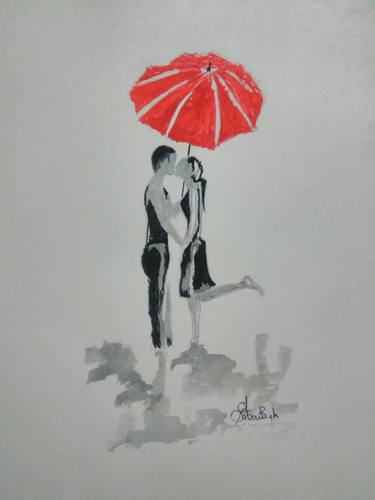 Print of Modern Love Paintings by Sathish Karunakaran