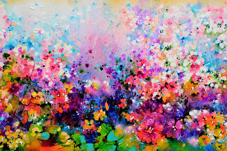 Original Fine Art Floral Painting by SOOS ROXANA GABRIELA