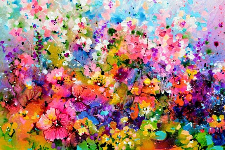 Original Fine Art Floral Painting by SOOS ROXANA GABRIELA