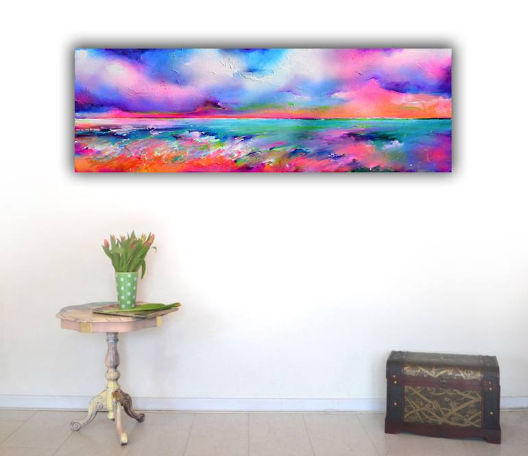 Original Impressionism Seascape Painting by SOOS ROXANA GABRIELA