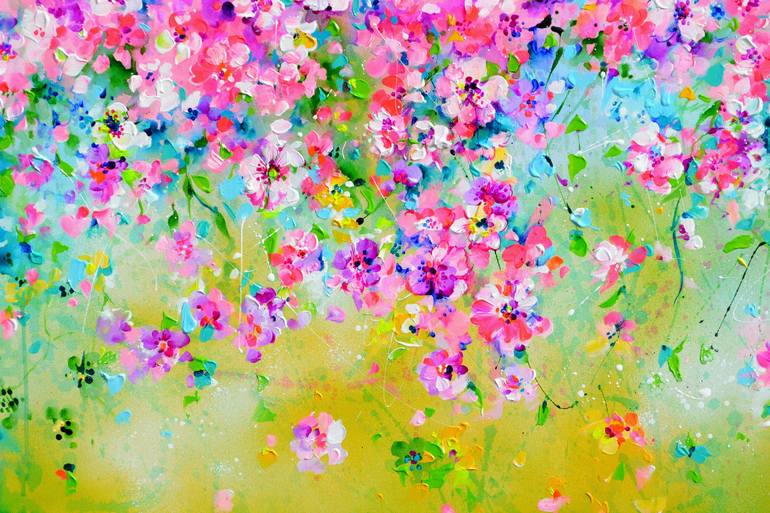 Original Impressionism Floral Painting by SOOS ROXANA GABRIELA