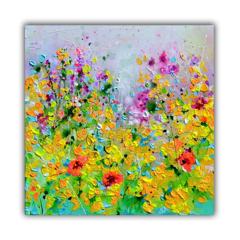 Original Impressionism Floral Painting by SOOS ROXANA GABRIELA