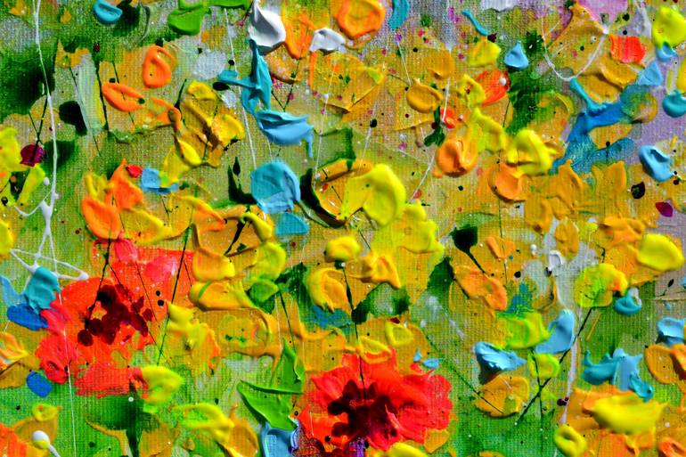 Original Impressionism Floral Painting by SOOS ROXANA GABRIELA