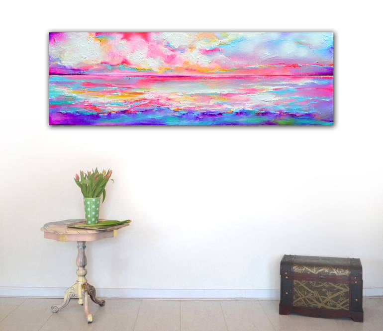 Original Fine Art Beach Painting by SOOS ROXANA GABRIELA