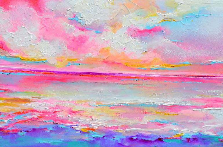 Original Fine Art Beach Painting by SOOS ROXANA GABRIELA