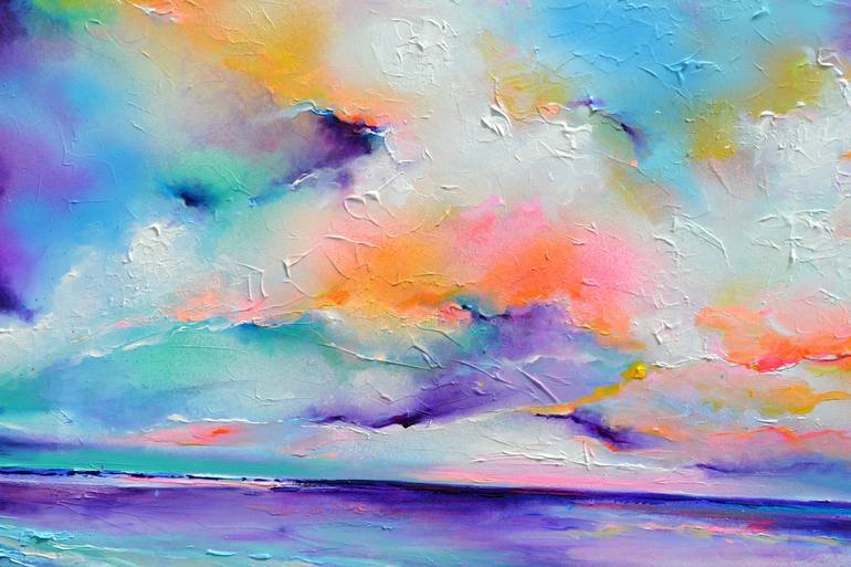 Original Fine Art Beach Painting by SOOS ROXANA GABRIELA