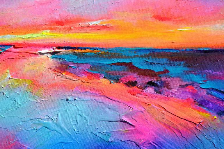 Original Contemporary Beach Painting by SOOS ROXANA GABRIELA