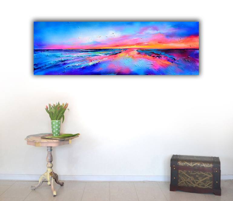 Original Contemporary Beach Painting by SOOS ROXANA GABRIELA