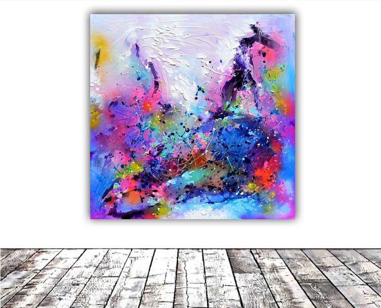 Original Abstract Expressionism Abstract Painting by SOOS ROXANA GABRIELA