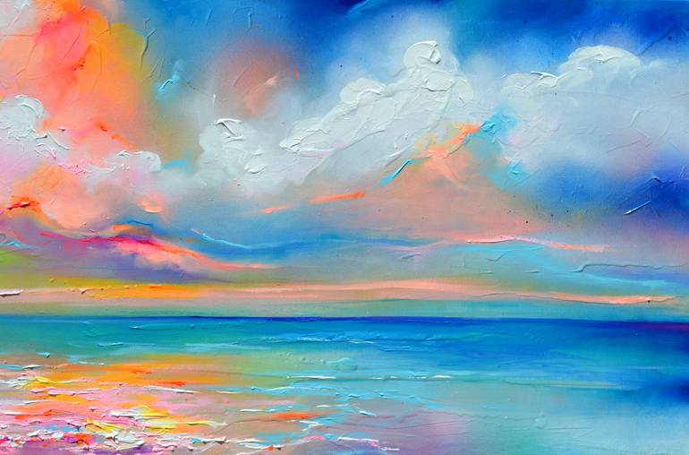 Original Contemporary Beach Painting by Soos Roxana Gabriela