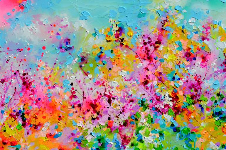 Abstract Garden Painting by SOOS ROXANA GABRIELA | Saatchi Art