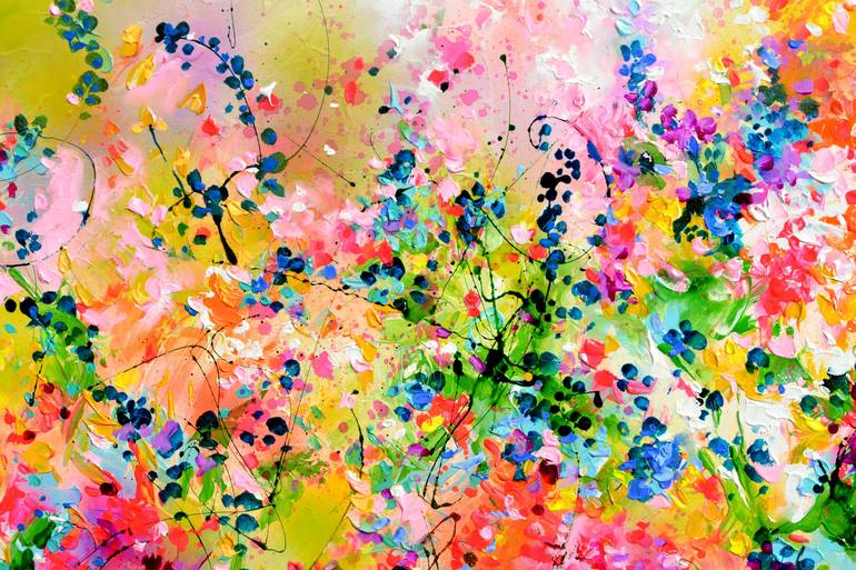 Original Impressionism Floral Painting by SOOS ROXANA GABRIELA